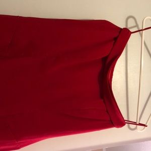 Red bridesmaid dress